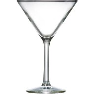 Taca Martini 225ml 16cm Altura 10,7cm Diametro em Vidro
